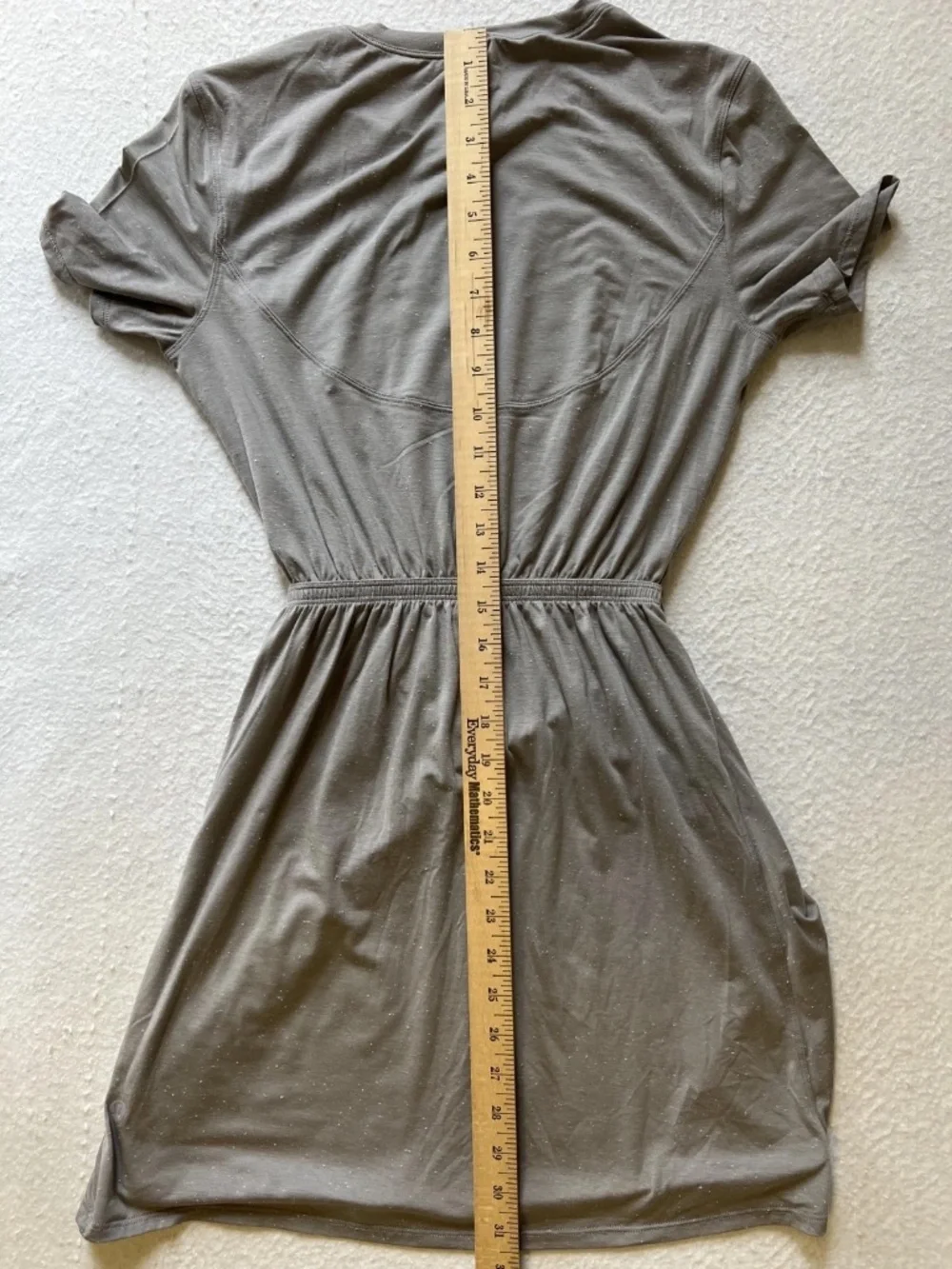 Lululemon Gray heather Unwind Your Mind short sleeve tee dress Women's Size 2